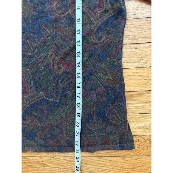 Vintage Women’s Size XL Ralph Lauren Paisley Silk Shirt - Picture 7 of 8